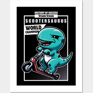 Scootersaurus Posters and Art